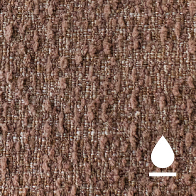 Cocoa Bouclè stain-resistant fabric swatch