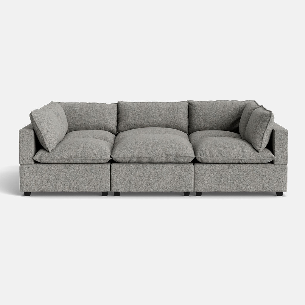 Grey Fabric / No Storage