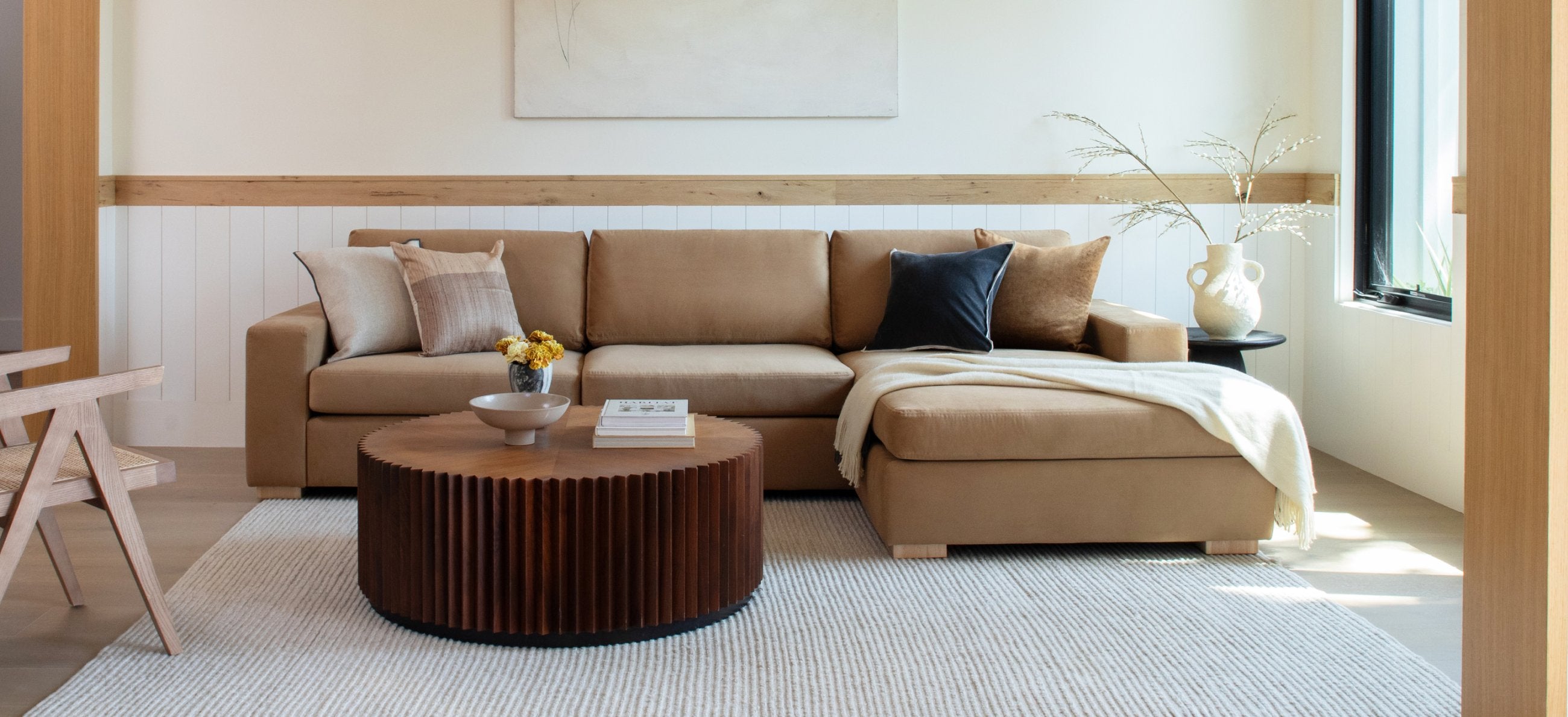 Custom Hand-Picked Textured Sectional Sofas For Vacation Rentals photo