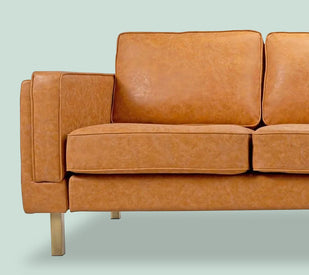 Albany Sofa in Distressed Vegan Leather