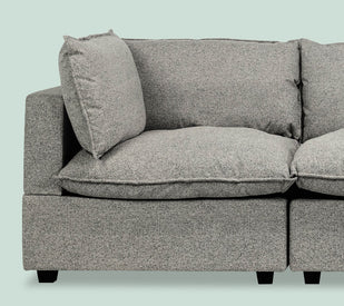 Kova Sofa in Grey Fabric