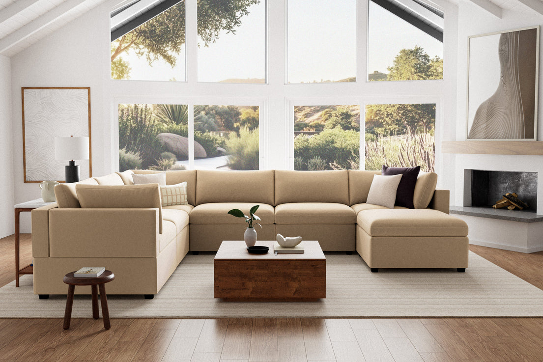 Albany Park Kova Modern Modular Sectional Sofa Cloud Soft Comfort Albany Park