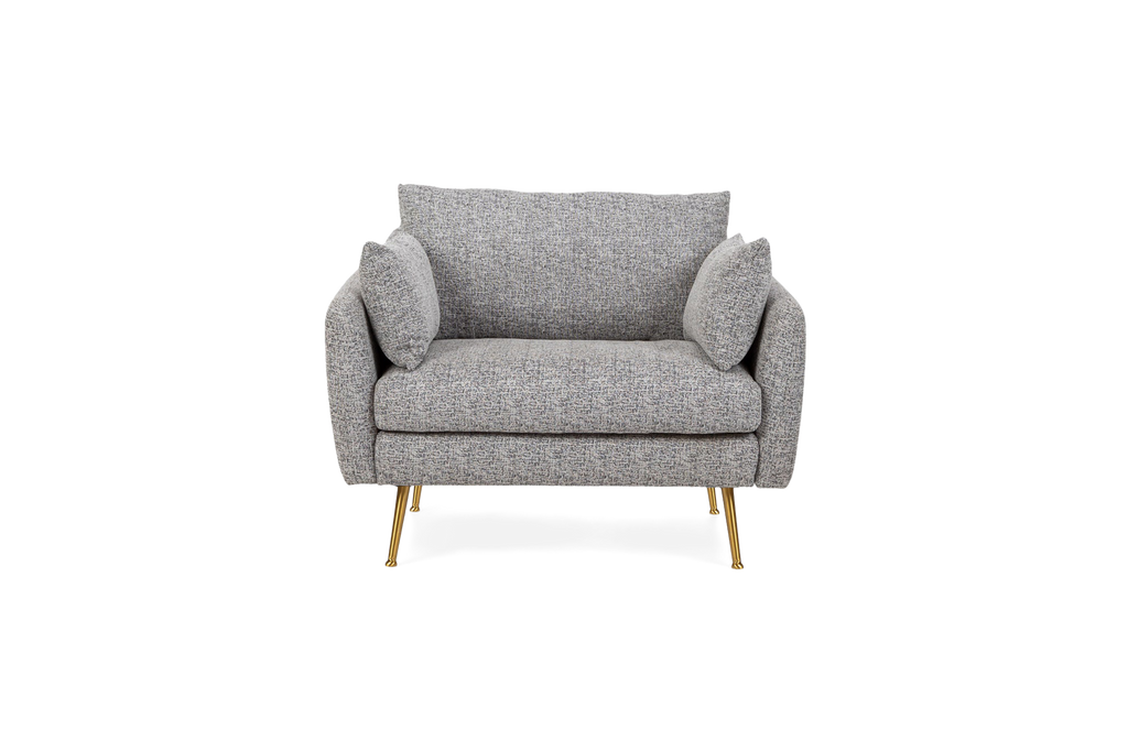 Park Armchair (Quartz Boucle & Black Feet)