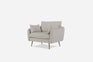 Quartz Bouclé Gold | Park Armchair shown in Quartz Bouclé with gold legs