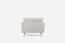 Quartz Bouclé Gold | Park Armchair shown in Quartz Bouclé with gold legs