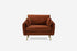 Rust Velvet Gold | Park Armchair shown in Rust Velvet with gold legs