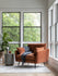 rust velvet black | Park Armchair shown in rust velvet with black legs