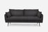 Charcoal Black | Park Sofa shown in Charcoal with black legs