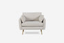 Quartz Bouclé Gold | Park Armchair shown in Quartz Bouclé with gold legs