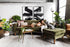 olive velvet walnut | Albany Sofa shown in olive velvet with walnut legs
