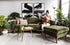 olive velvet walnut | Albany Sofa shown in olive velvet with walnut legs
