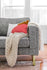grey fabric gold | Albany Armchair shown in grey fabric with gold legs