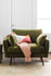 Olive Velvet Black | Park Armchair shown in Olive Velvet with black legs