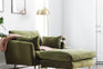olive velvet gold | Park Armchair shown in Olive Velvet with gold legs