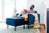 blue velvet gold | Albany Armchair shown in blue velvet with gold legs