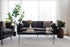 Charcoal Black | Park Sofa shown in Charcoal with black legs