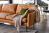 Distressed Vegan Leather Black Left Facing | Park Sectional Sofa shown in Distressed Vegan Leather with black legs Left Facing