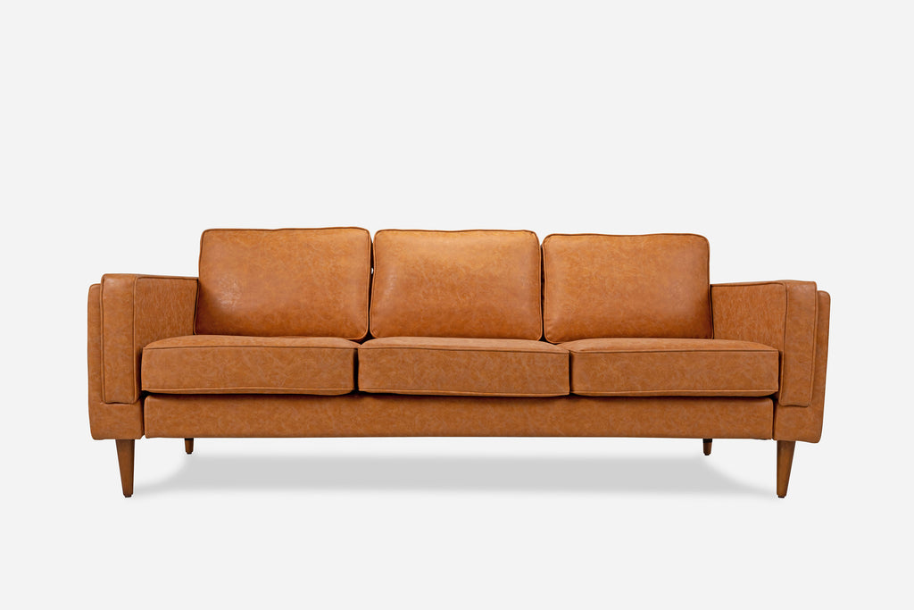 Distressed Vegan Leather / Walnut