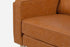 distressed vegan leather gold | Albany Armchair shown in distressed vegan leather with gold legs