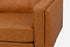 distressed vegan leather gold | Albany Sofa shown in distressed vegan leather with gold legs