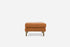 distressed vegan leather gold | Albany Ottoman shown in distressed vegan leather with gold legs