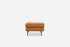 distressed vegan leather gold | Albany Ottoman shown in distressed vegan leather with gold legs