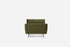 Olive Velvet Gold | Park Armchair shown in Olive Velvet with gold legs