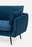 blue velvet black | Park Sofa shown in blue velvet with black legs