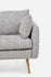 grey fabric gold | Park Armchair shown in grey fabric with gold legs