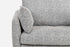 grey fabric right facing black | Park Sectional Sofa shown in grey fabric right facing with black legs