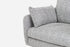 grey fabric black left facing | Park Sectional Sofa shown in grey fabric with black legs left facing