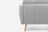 grey fabric gold | Park Armchair shown in grey fabric with gold legs