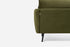 Olive Velvet Black Left Facing | Park Sectional Sofa shown in Olive Velvet with black legs Left Facing