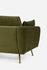 Olive Velvet Gold | Park Armchair shown in Olive Velvet with gold legs