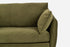 Olive Velvet Black Left Facing | Park Sectional Sofa shown in Olive Velvet with black legs Left Facing