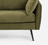 Olive Velvet Black | Park Sofa shown in Olive Velvet with black legs