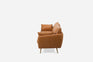 Distressed Vegan Leather Gold | Park Sofa shown in Distressed Vegan Leather with gold legs