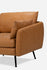 Distressed Vegan Leather Black | Park Armchair shown in Distressed Vegan Leather with black legs