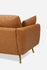 Distressed Vegan Leather Gold Right Facing | Park Sectional Sofa shown in Distressed Vegan Leather with gold legs Right Facing