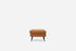 Distressed Vegan Leather Black | Park Ottoman shown in Distressed Vegan Leather with black legs