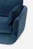 blue velvet | Detail of the Park swivel armchair in blue velvet