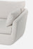 white bouclé | Detail of the Park swivel armchair in bouclé